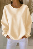 Sweat-shirt gaufré décontracté à imprimé artistique dégradé pour femme RSWF1224