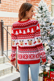 Women's Ugly Christmas Sweaters Warm Knitted Christmas Sweaters Crew Neck Holiday Pullovers Funny Xmas Tops
