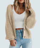 Women's Cardigan Knit Outerwear Coat