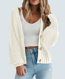 Women's Cardigan Knit Outerwear Coat