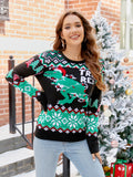Christmas Dinosaur Knit Sweater