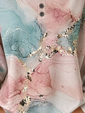 Casual Abstract Crew Neck Long Sleeve Sweatshirt