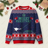 Merry Honked Christmas Funny Honk Goose Ugly Christmas Sweatshirt