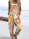 Damen Dreamwave Jumpsuit mit Herzmuster und lässigen Taschen RSJT443