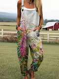 Damen Dreamwave Jumpsuit mit Herzmuster und lässigen Taschen RSJT443
