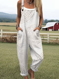 Damen Dreamwave Jumpsuit mit Herzmuster und lässigen Taschen RSJT443