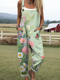 Damen Dreamwave Jumpsuit mit Herzmuster und lässigen Taschen RSJT443