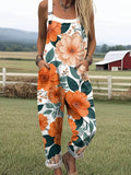 Women’s Garden Floral Casual Jumpsuit RSJT524