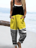 Damen Dreamwave Jumpsuit mit Herzmuster und lässigen Taschen RSJT443