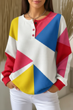 Damen-Sweatshirt mit Waffelstruktur und Farbverlauf RSWF1213