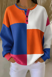 Damen Sweatshirt mit Farbverlauf und Waffelmuster RSWF1221