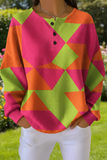 Damen Sweatshirt mit Farbverlauf und Waffelstruktur RSWF1225