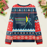 Retro NASA Voyager Spacecraft Ugly Christmas Sweater Sweatshirt