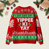 Yippee Ki Yay Geek Ugly Cardigan Sweaters