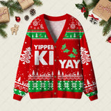 Yippee Ki Yay Geek Ugly Cardigan Sweaters
