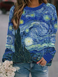 Starry Night Inspired Art Sweater