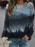 Vintage Landscape Art Sweatshirt