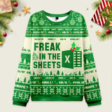 Freak in the Sheets Ugly Christmas Sweatshirt