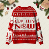 Le Tits Now Geek Ugly Cardigan Sweaters