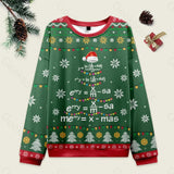 Math Merry Xmas Tree Green Ugly Christmas Sweatshirt