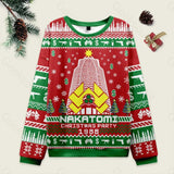 Nakatomi Corporation Christmas Party Snowflake Tower Ugly Christmas Sweatshirt