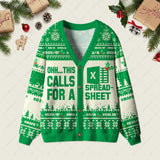 Ohh This Calls for a Spreadsheet Geek Ugly Cardigan Sweaters