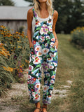 Damen Dreamwave Jumpsuit mit Herzmuster und lässigen Taschen RSJT443