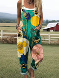 Women’s Honeybee Floral Casual Jumpsuit RSJT519