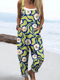 Damen Dreamwave Jumpsuit mit Herzmuster und lässigen Taschen RSJT443