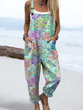 Women’s Marine Turtle Casual Jumpsuit RSJT539