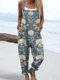 Damen Dreamwave Jumpsuit mit Herzmuster und lässigen Taschen RSJT443