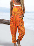 Damen Dreamwave Jumpsuit mit Herzmuster und lässigen Taschen RSJT443