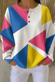 Damen-Sweatshirt mit Waffelstruktur und Farbverlauf RSWF1206