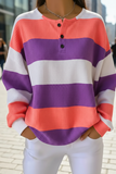 Damen Freizeit Waffel-Sweatshirt mit Farbverlauf RSWF1214