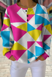Damen-Waffel-Sweatshirt mit Farbverlauf RSWF1217