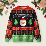 Sql Clause Is Coming to Town Ugly Christmas Sweatshirt